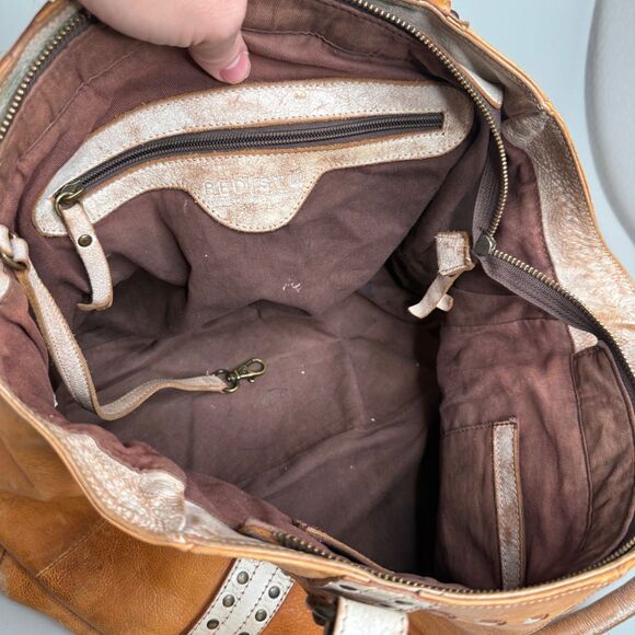 Bed Stu Tan Leather Tote with Studded Accents - Picture 8 of 16